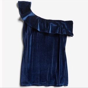 #030. Stitch Fix l Pixley One Shoulder Velour Top